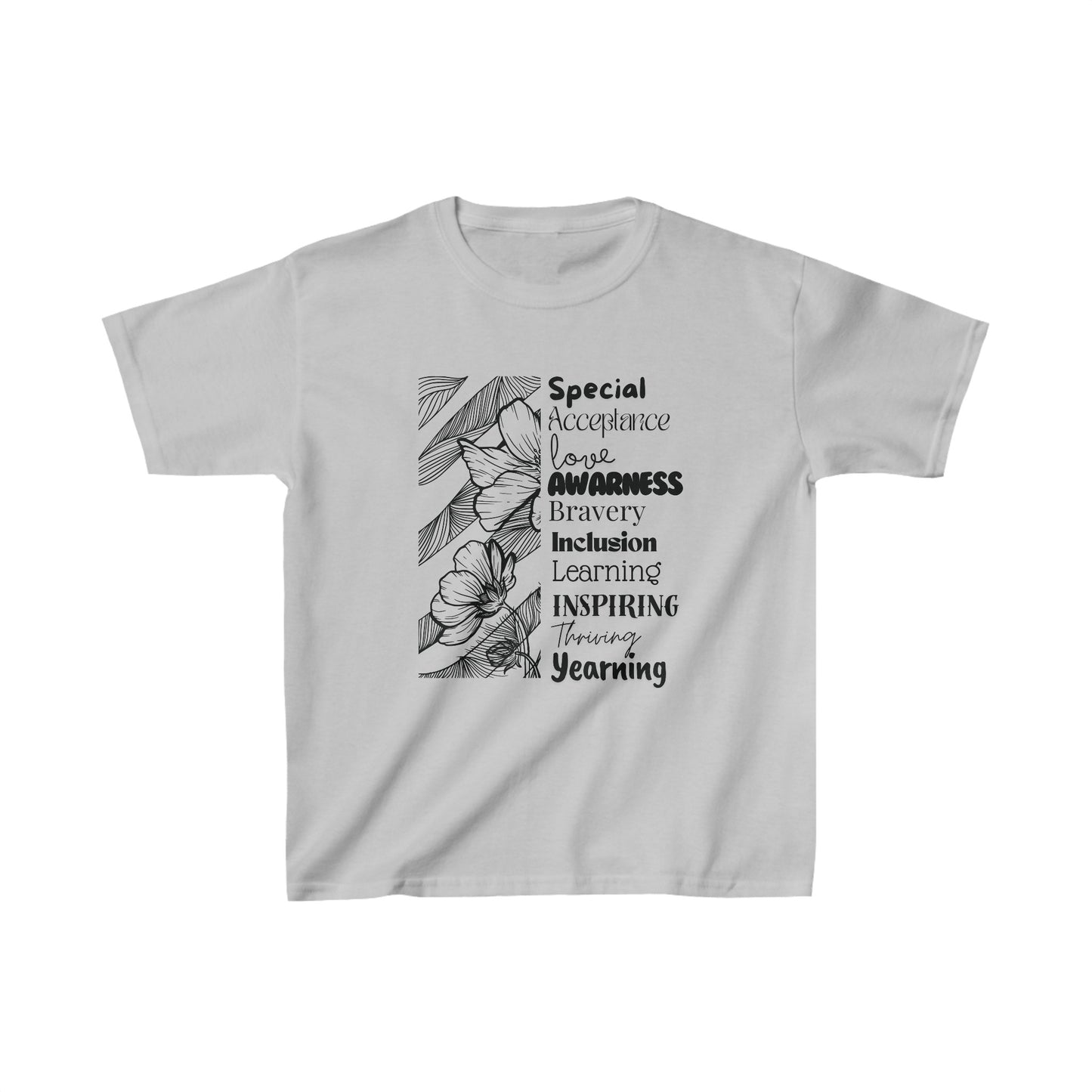 Kids Tee- SalAbility Courage and Strength Tee for Inclusion and Inspiring