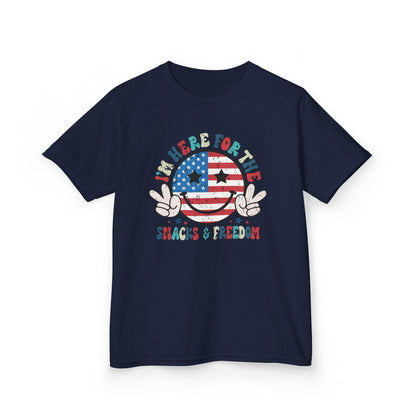 Kids American Here for the Snacks Tee
