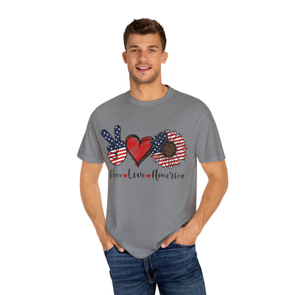 Peace. Love. America. With a Lil’ Wild Side Tee