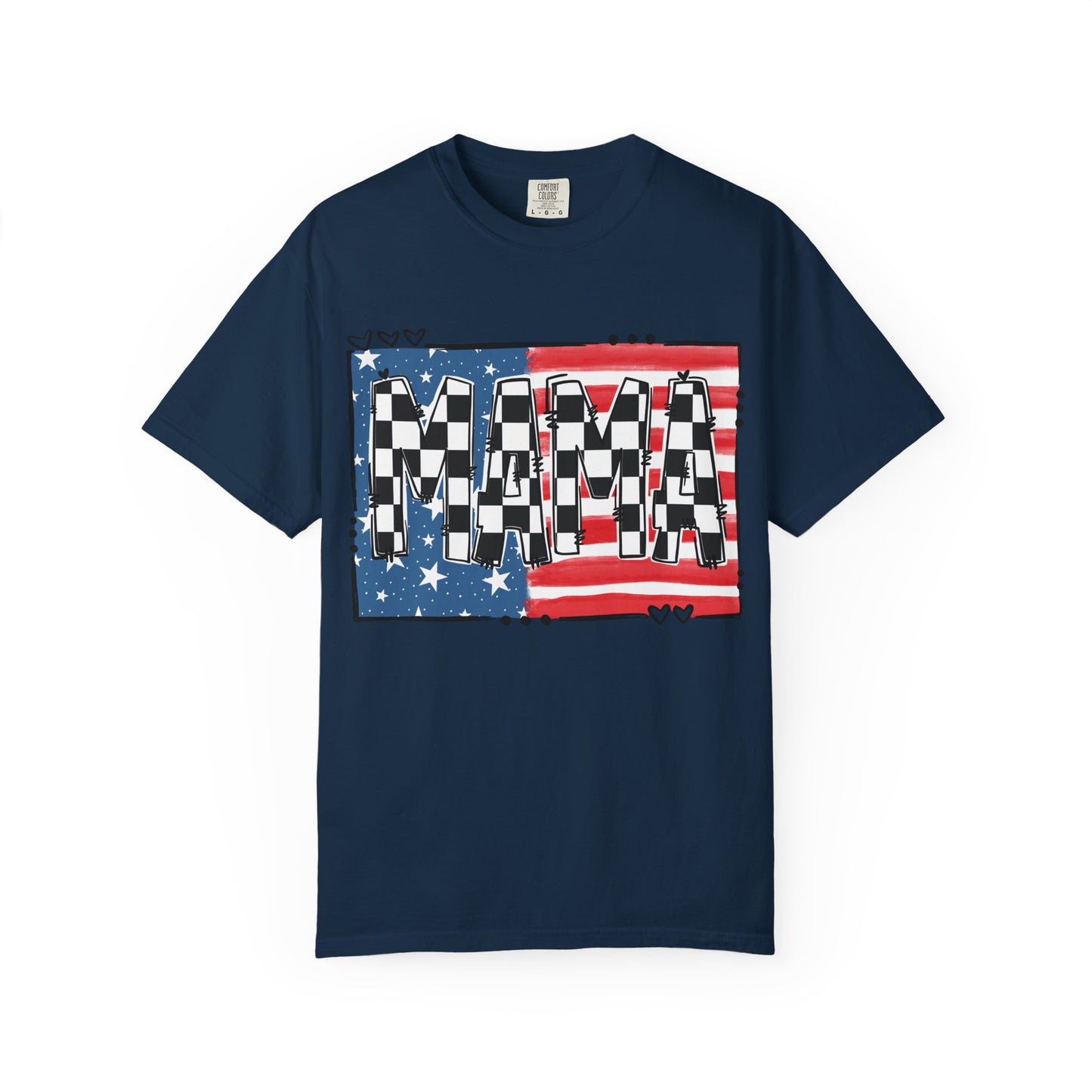Checkered Patriotic MAMA Shirt