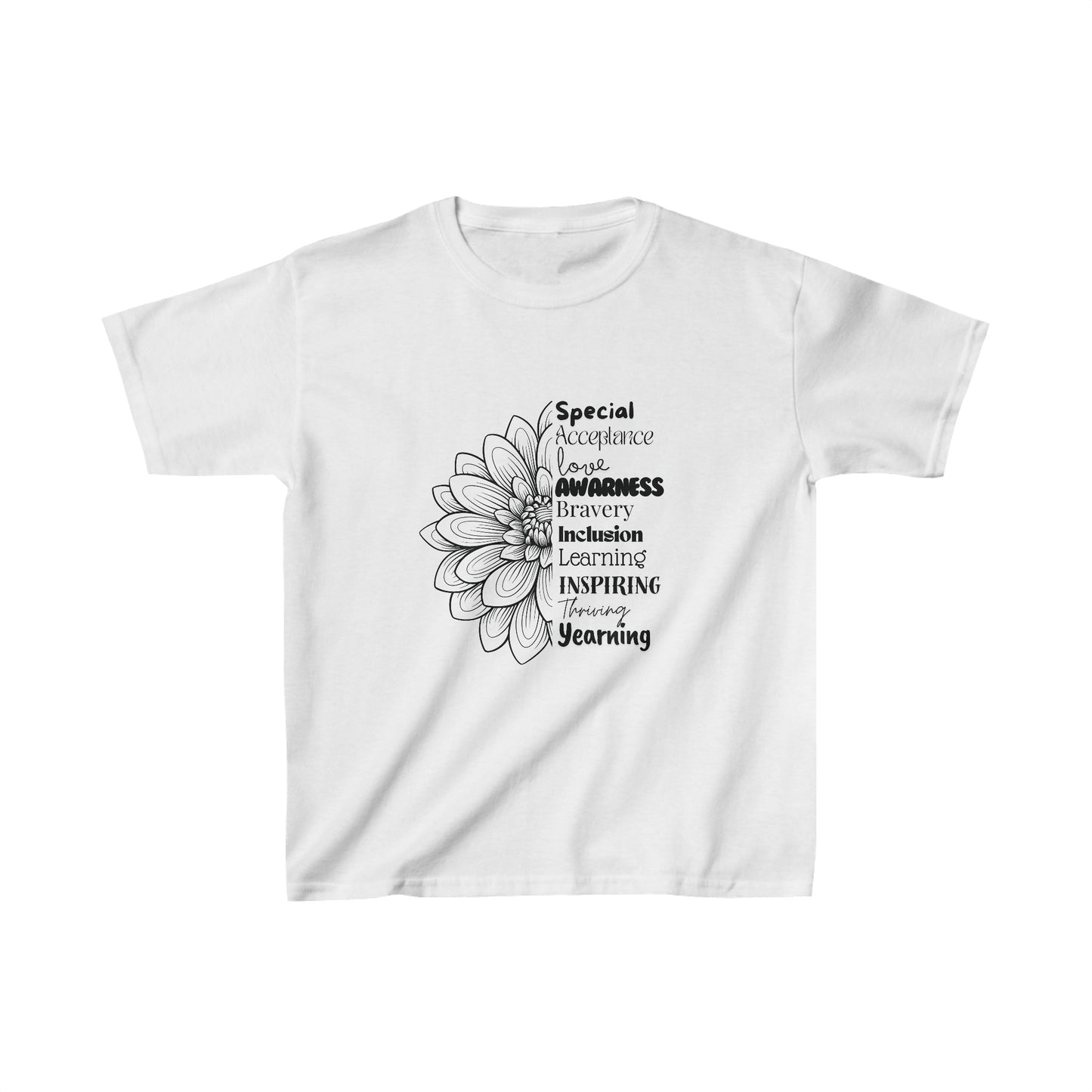 Kids Tee - SalAbility Determination Shirt for Awareness and Learning