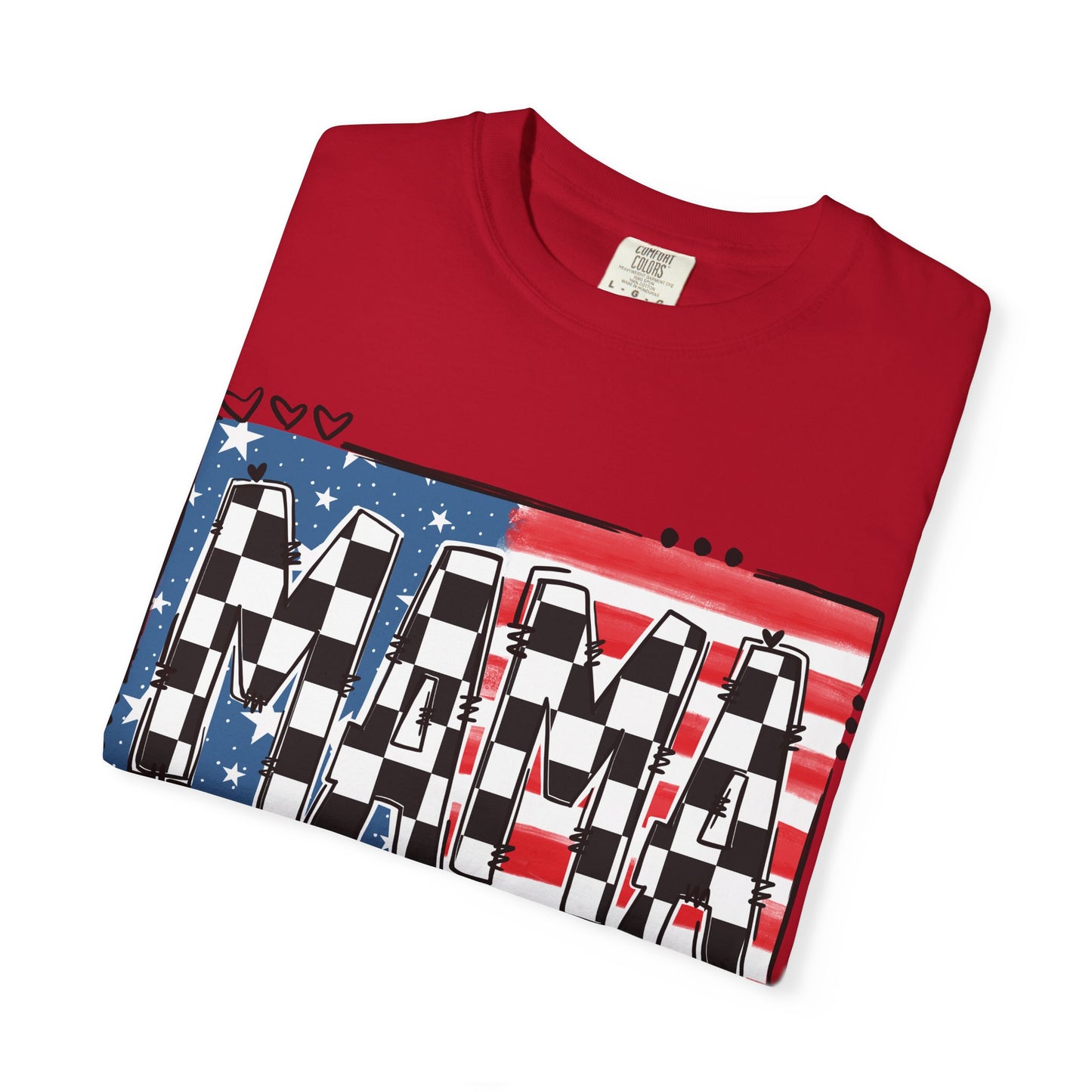 Checkered Patriotic MAMA Shirt
