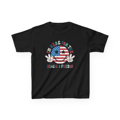 Kids American Here for the Snacks Tee