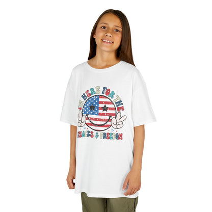 Kids American Here for the Snacks Tee