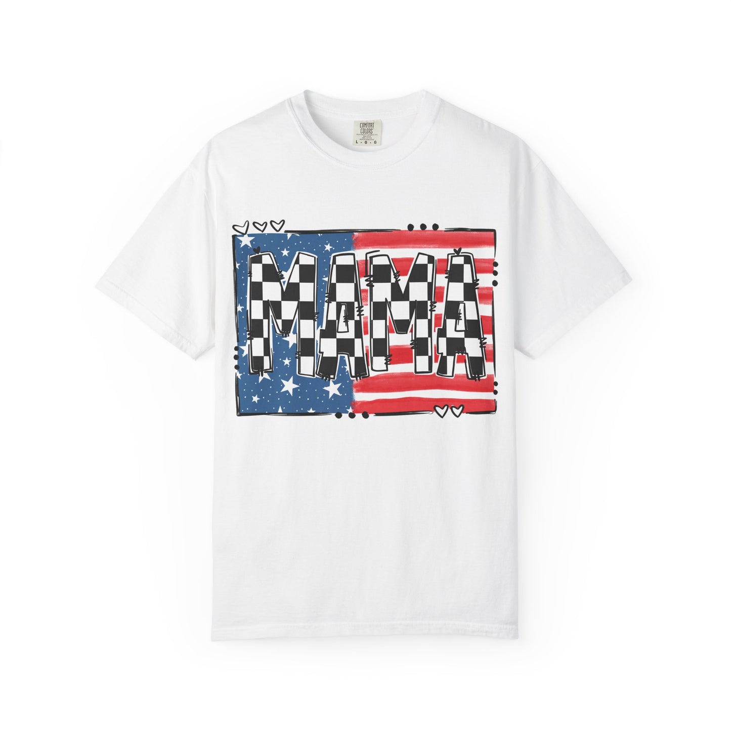 Checkered Patriotic MAMA Shirt