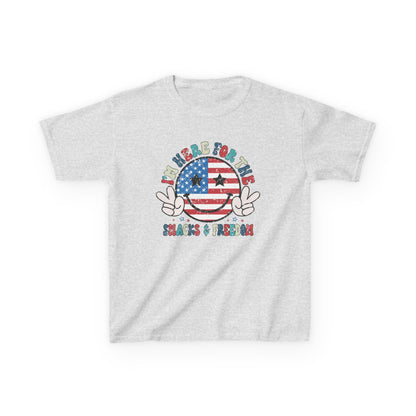 Kids American Here for the Snacks Tee